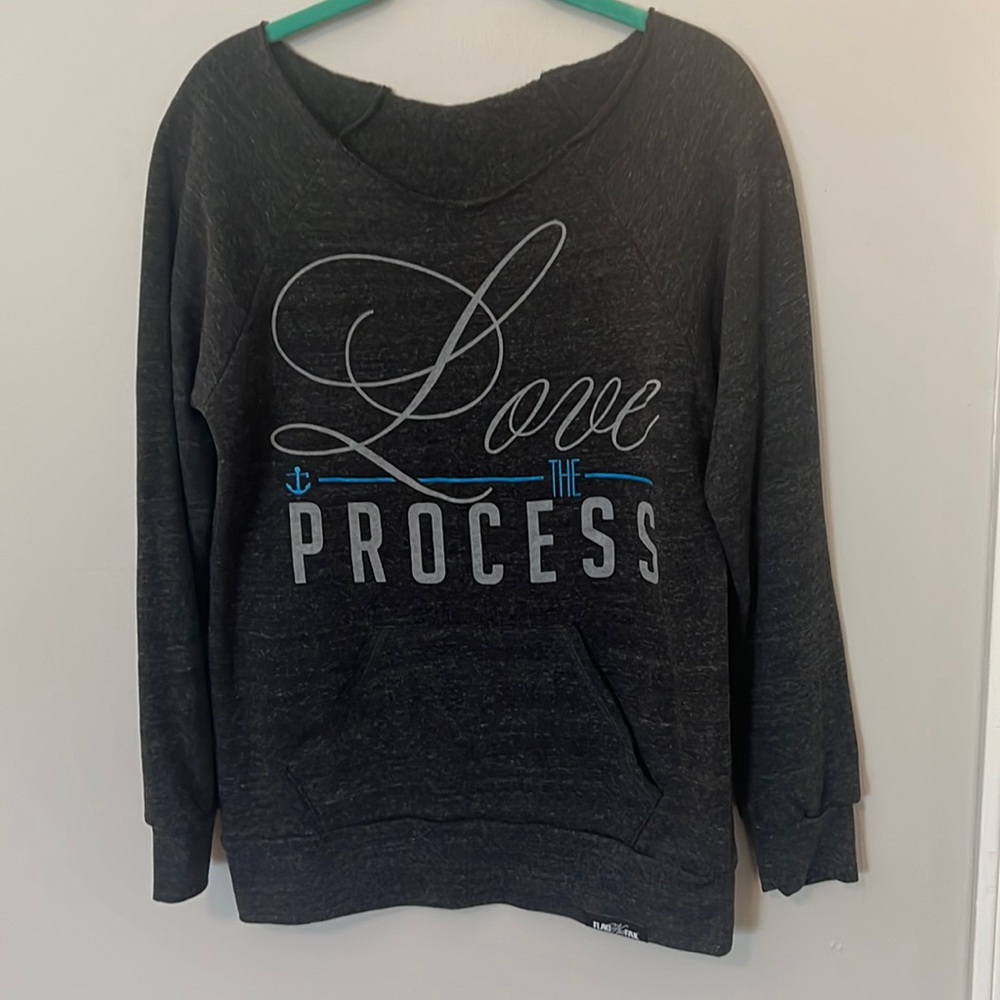 Flag nor fail cut neck sweater